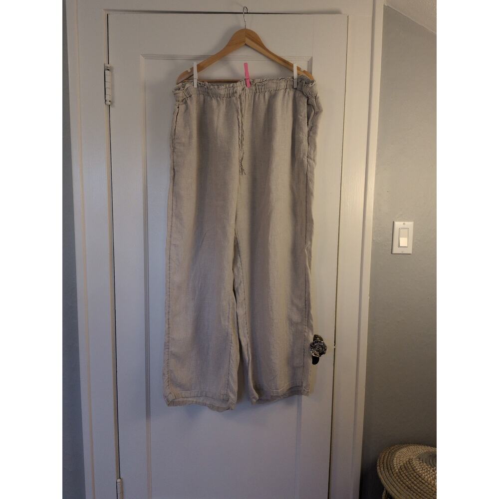 J crew 100% linen pants 2X